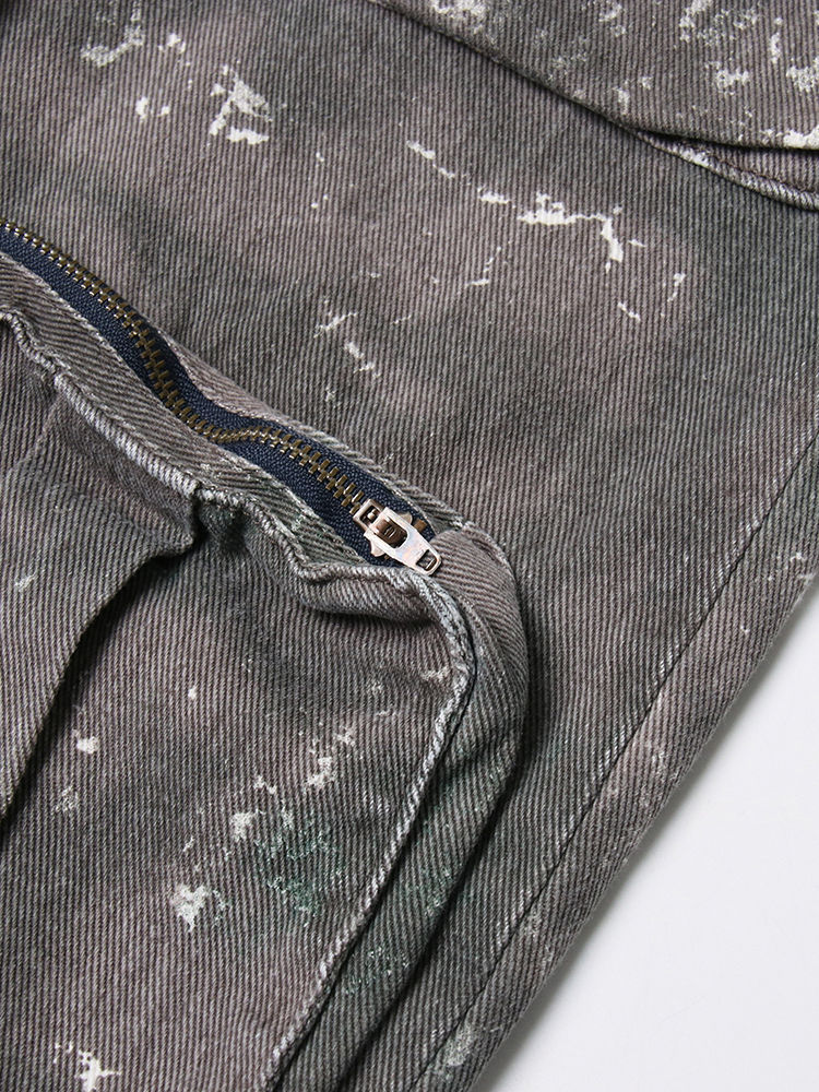 TWOTWINSTYLE Patchwork Pocket Camouflage Fashion Jeans