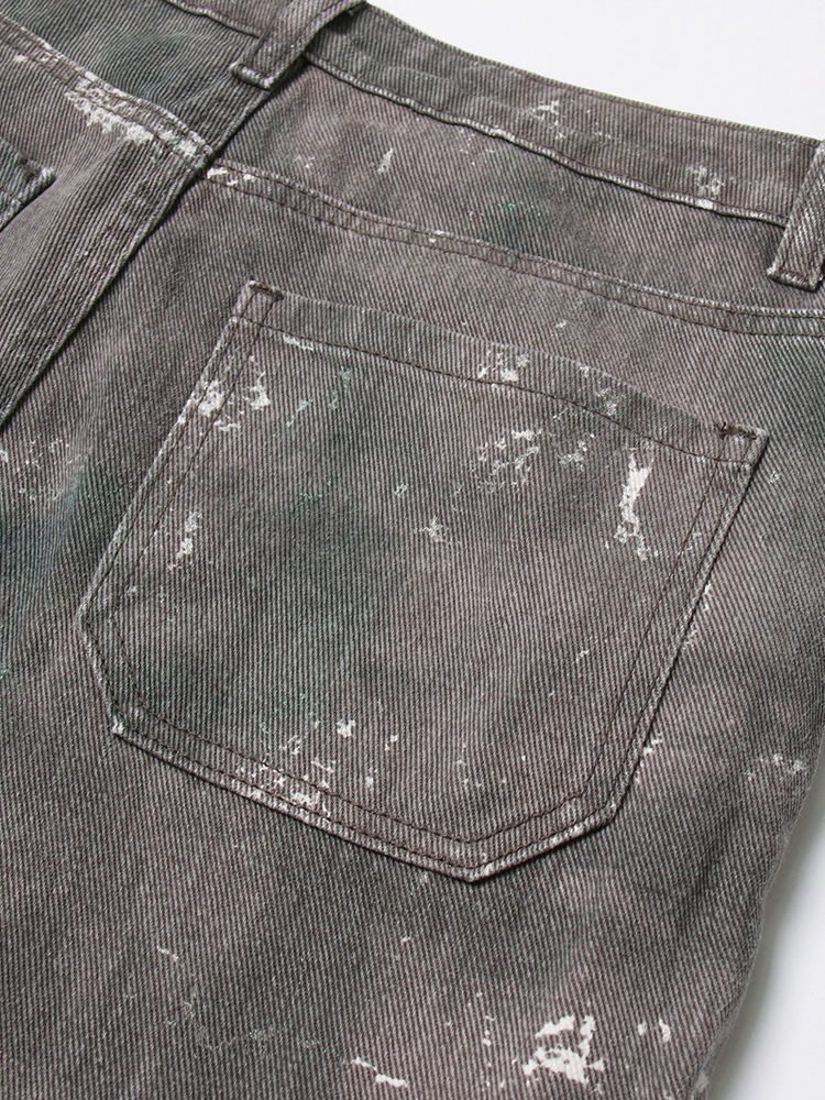 TWOTWINSTYLE Patchwork Pocket Camouflage Fashion Jeans