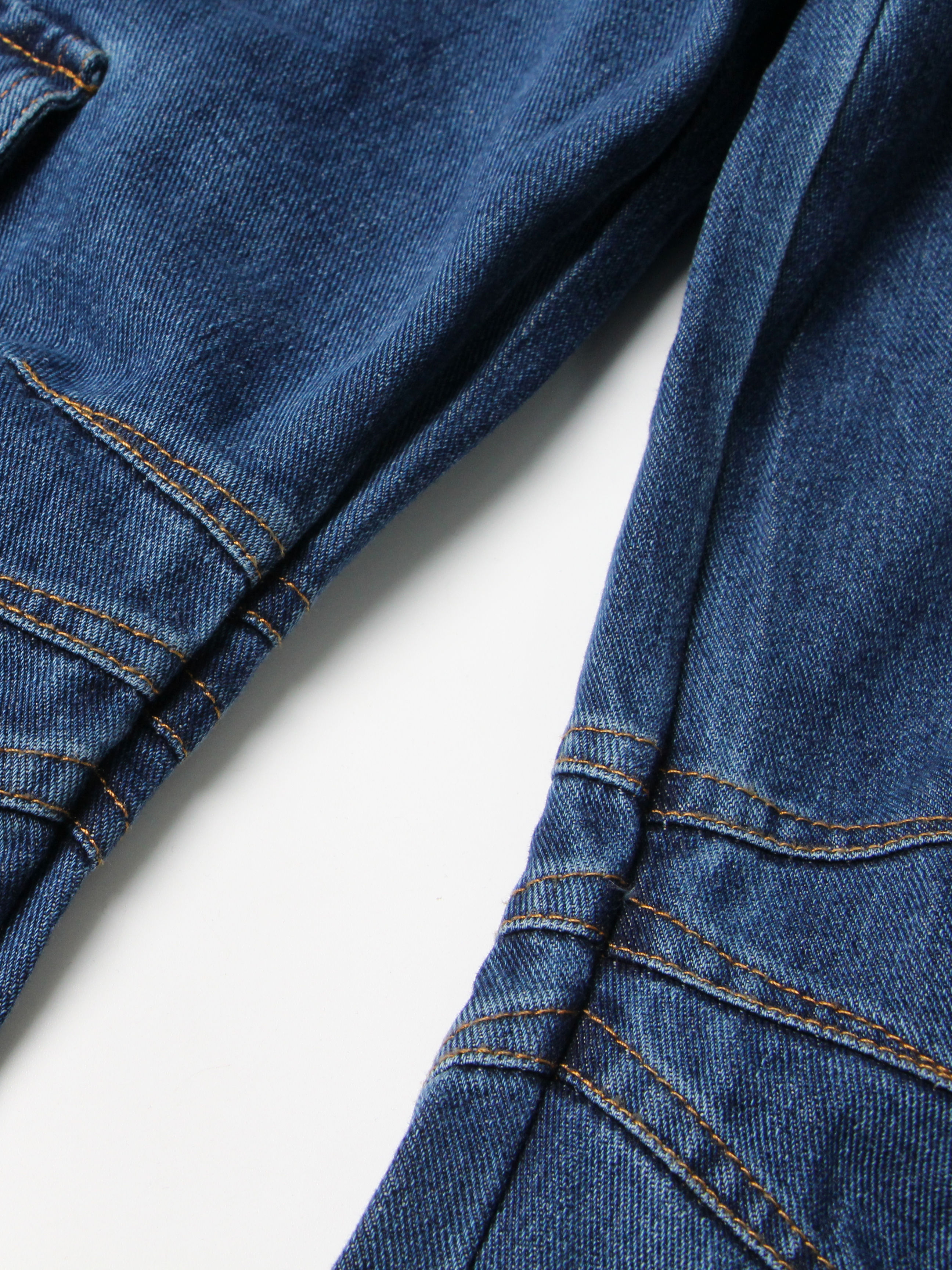 TWOTWINSTYLE Spliced Pocket Loose Casual Denim Pants