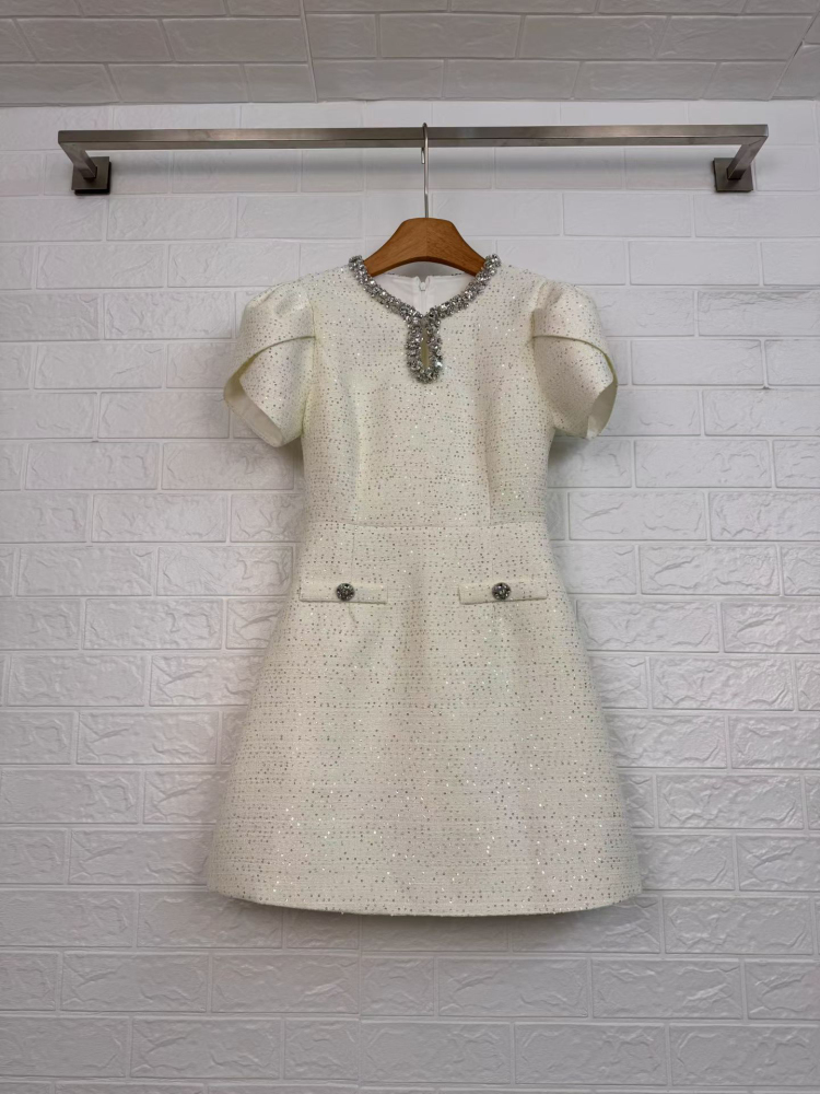 TWOTWINSTYLE Solid Patchwork Diamond Tunic Mini Dress