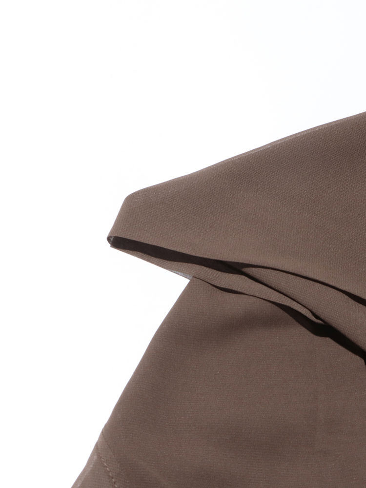 TWOTWINSTYLE Solid Patchwork Hooded Tunic Fashion Shirt