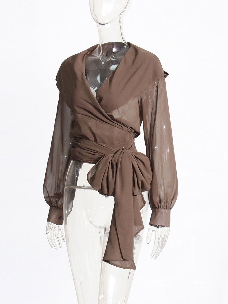 TWOTWINSTYLE Solid Patchwork Hooded Tunic Fashion Shirt