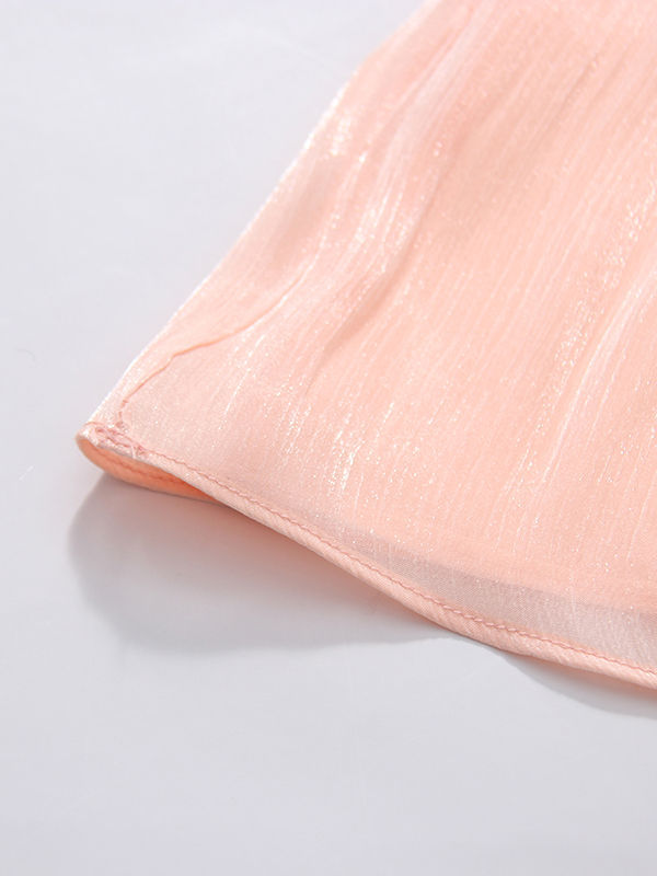 TWOTWINSTYLE Solid Sleeveless Spliced Bowknot Chic Shirt