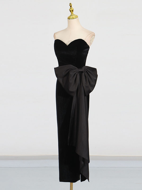 TWOTWINSTYLE Solid Sleeveless Patchwork Bowknot Fashion Midi Dress