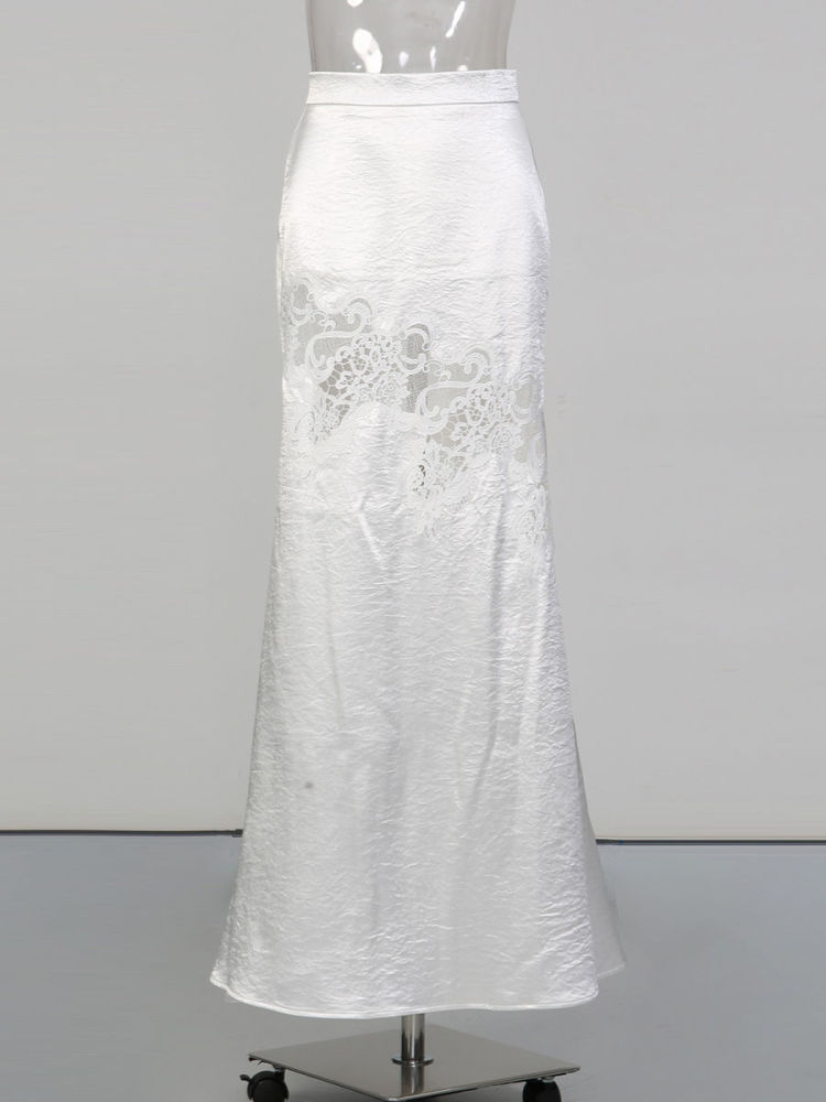 TWOTWINSTYLE Stand Collar Seeveless Top High Wist Skirt Two Piece Set