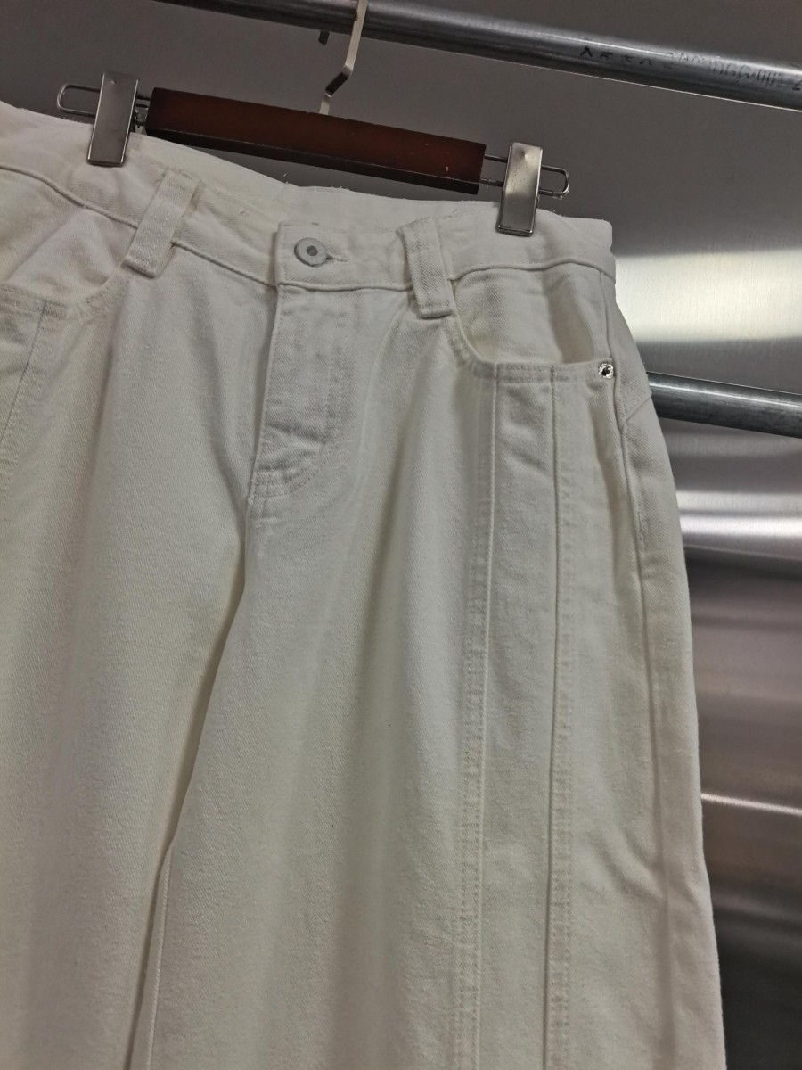 TWOTWINSTYLE Solid Loose Spliced Button Dsigner Pants