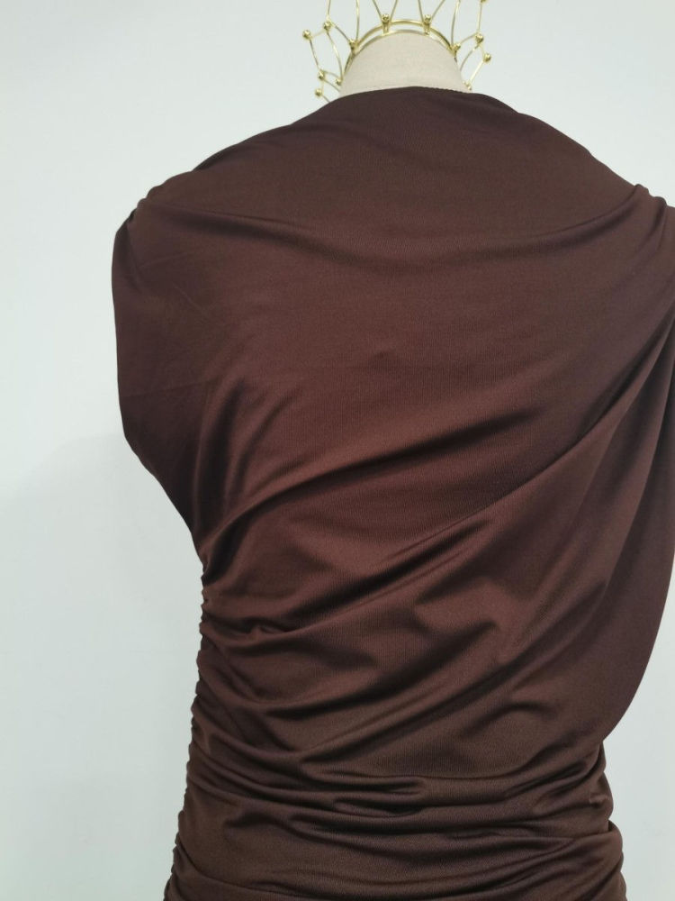 TWOTWINSTYLE Slimming Patchwork Mesh Minimalist Dress