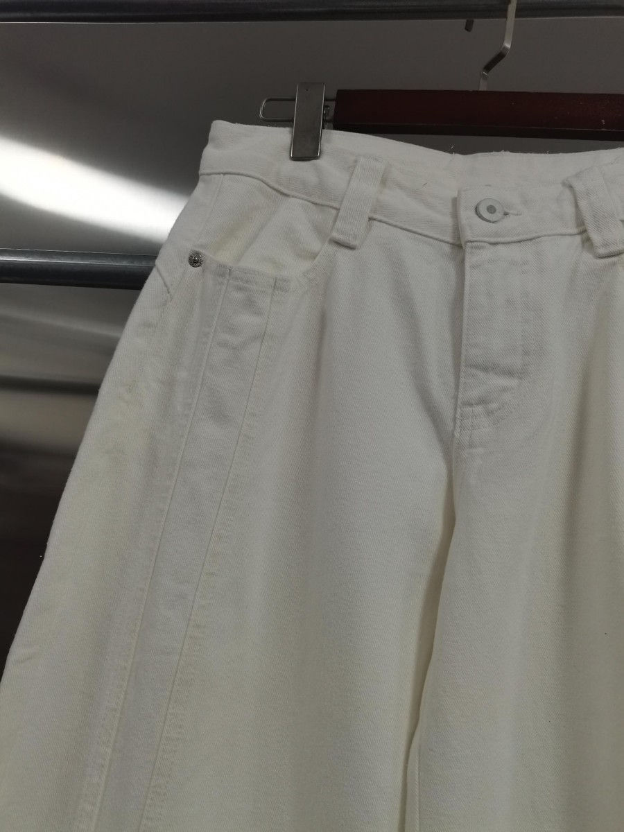 TWOTWINSTYLE Solid Loose Spliced Button Dsigner Pants