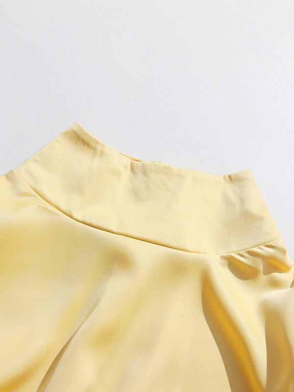 TWOTWINSTYLE Minimalist Turtleneck High Waist Elegant Dress