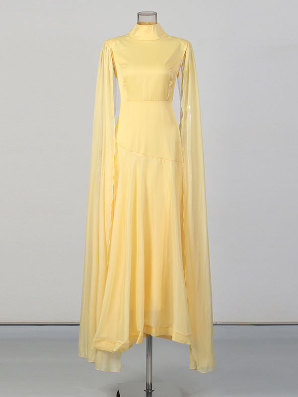 TWOTWINSTYLE Minimalist Turtleneck High Waist Elegant Dress