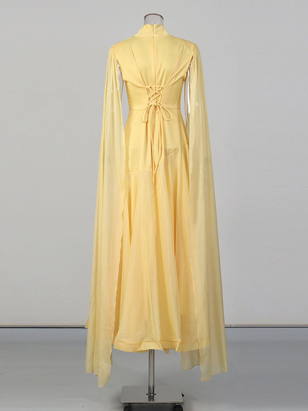 TWOTWINSTYLE Minimalist Turtleneck High Waist Elegant Dress
