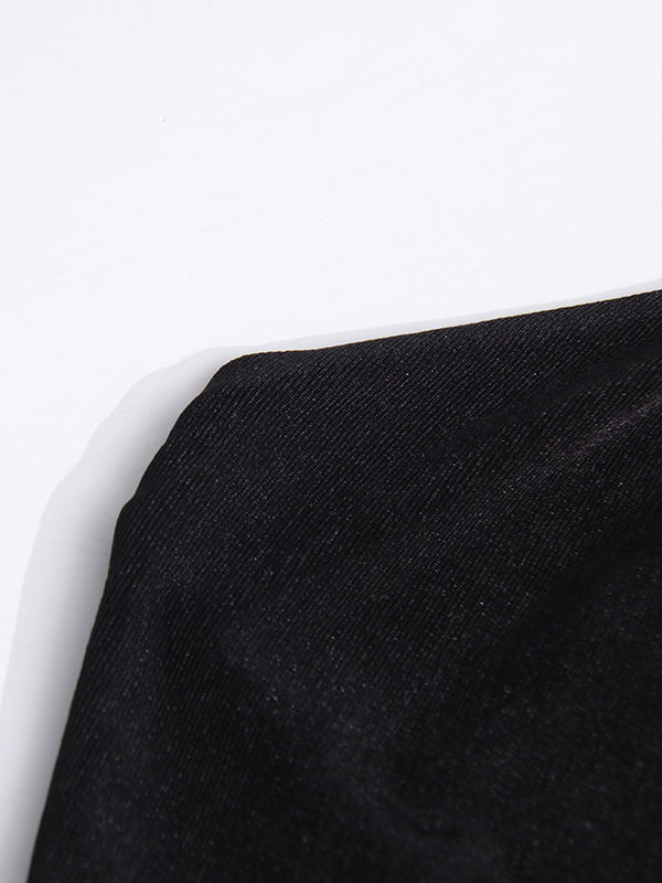 TWOTWINSTYLE Off Shoulder Patchwork Metal Jewelry Slimming Dress