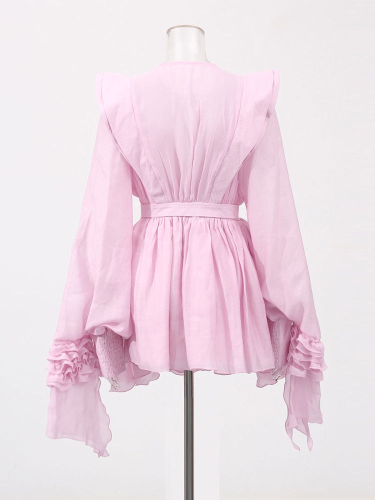 TWOTWINSTYLE Round Neck Hollow Out High Waist Designer Dress