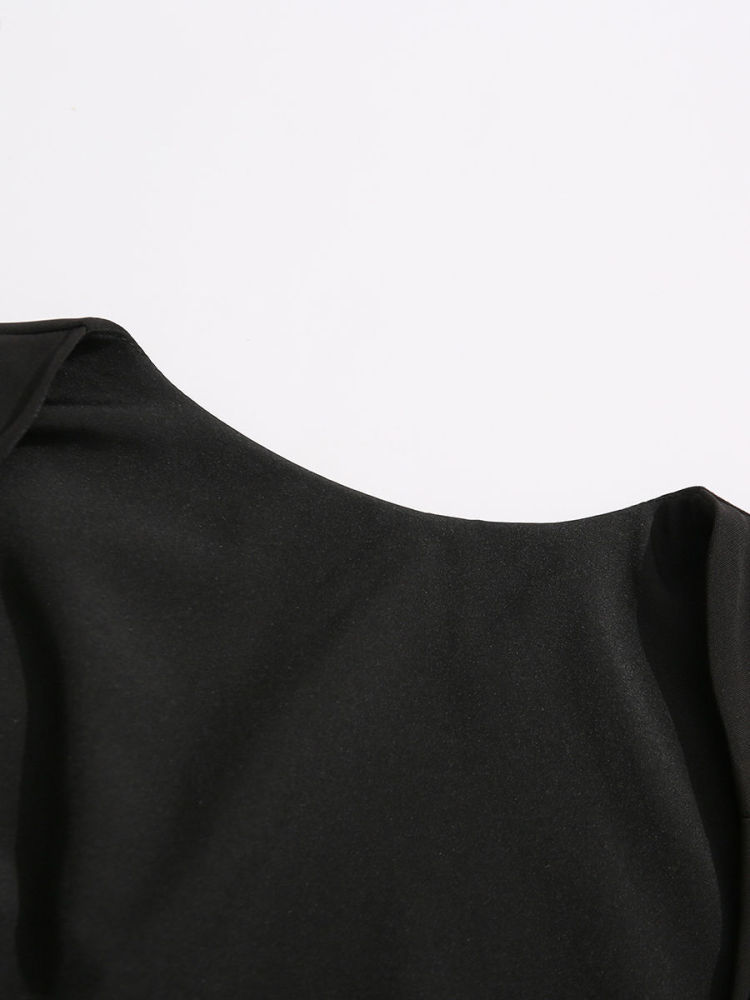 TWOTWINSTYLE Solid Sleeveless Backless Slimming Fashion Dress