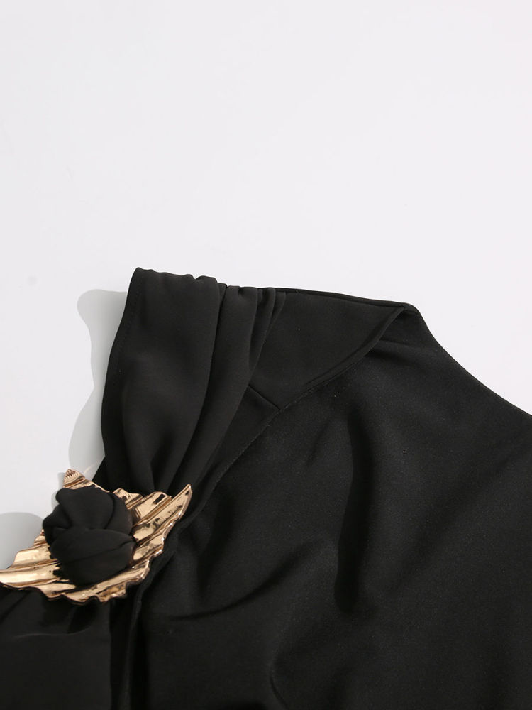 TWOTWINSTYLE Solid Sleeveless Backless Slimming Fashion Dress