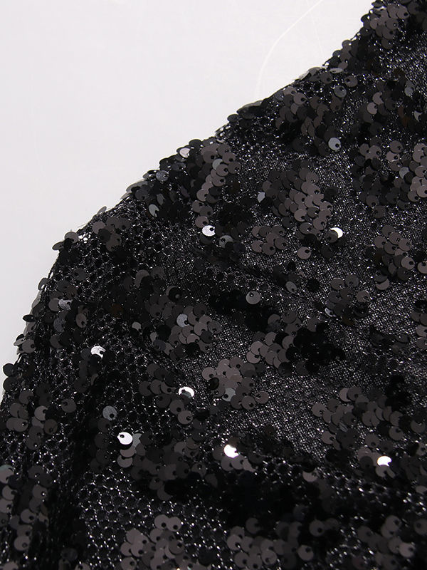 TWOTWINSTYLE Backless Patchwork Sequins Fashion Dress