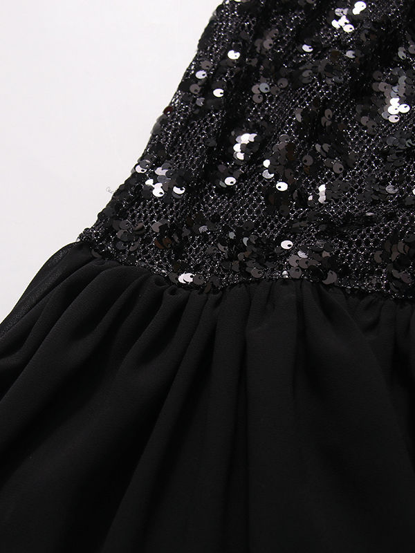 TWOTWINSTYLE Backless Patchwork Sequins Fashion Dress