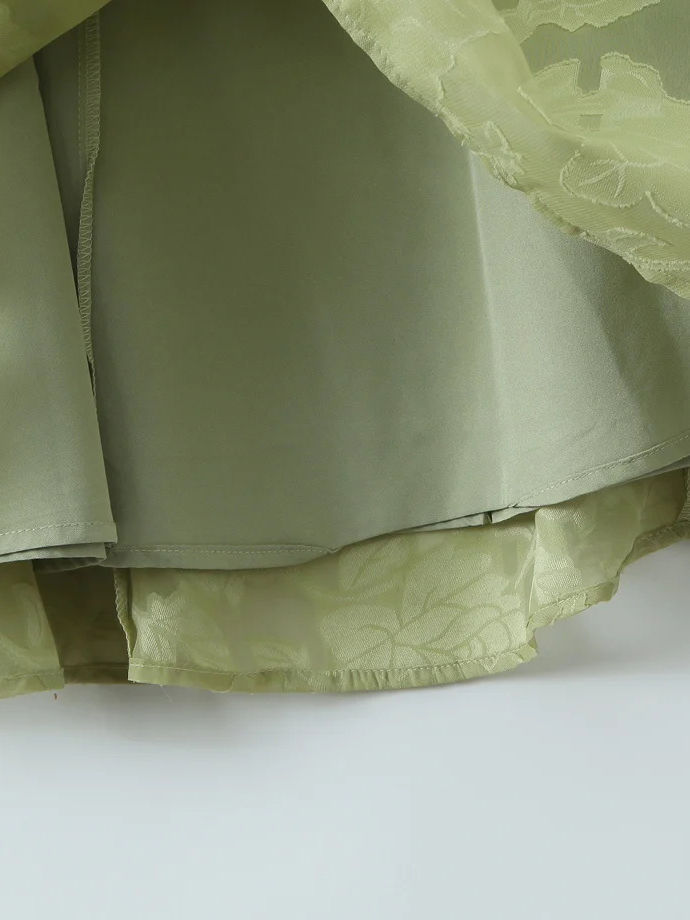 TWOTWINSTYLE Off Shoulder Spliced Flower Fashion Dress