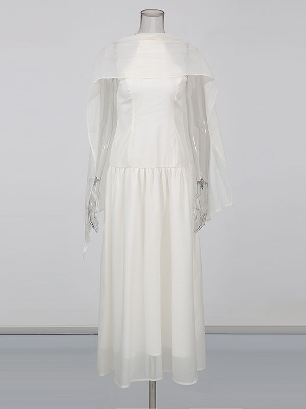 TWOTWINSTYLE Round Neck Sleeveless Slimming Elegnat Dress
