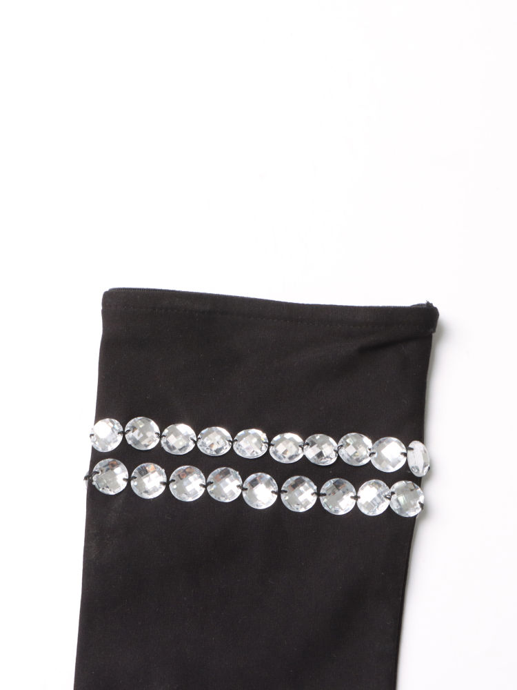TWOTWINSTYLE Sleeveless Patchwork Diamond Slimming Dress