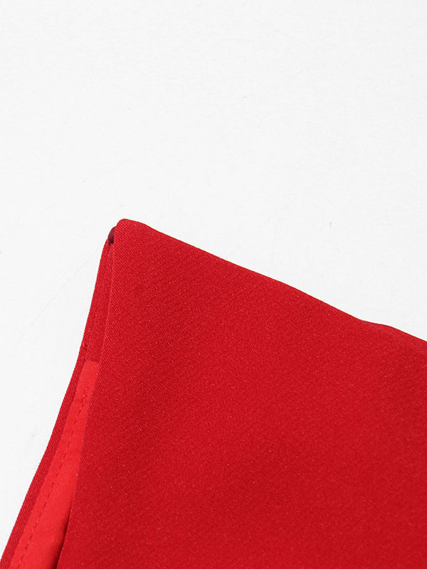 TWOTWINSTYLE Solid Patchwork Pleated High Waist Elegant Dress