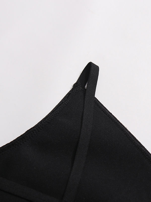TWOTWINSTYLE Off One Shoulder Spliced tassel Slimming Dress