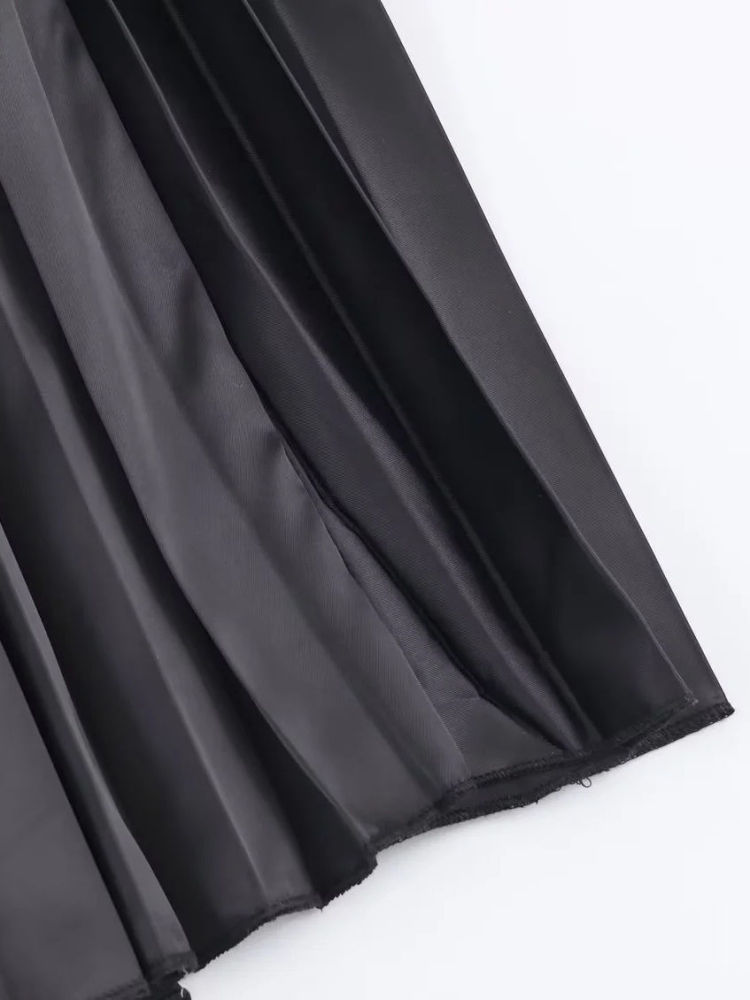 TWOTWINSTYLE Spliced Bowknot High Waist Designer Dress