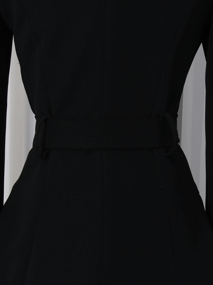 TWOTWINSTYLE Lapel Long Sleeve Tunic Fashion Coat