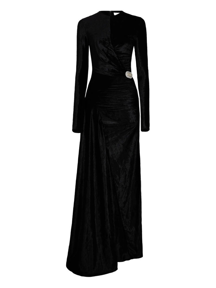 TWOTWINSTYLE Round Neck Long Sleeve Hollow Out Fashion Dress