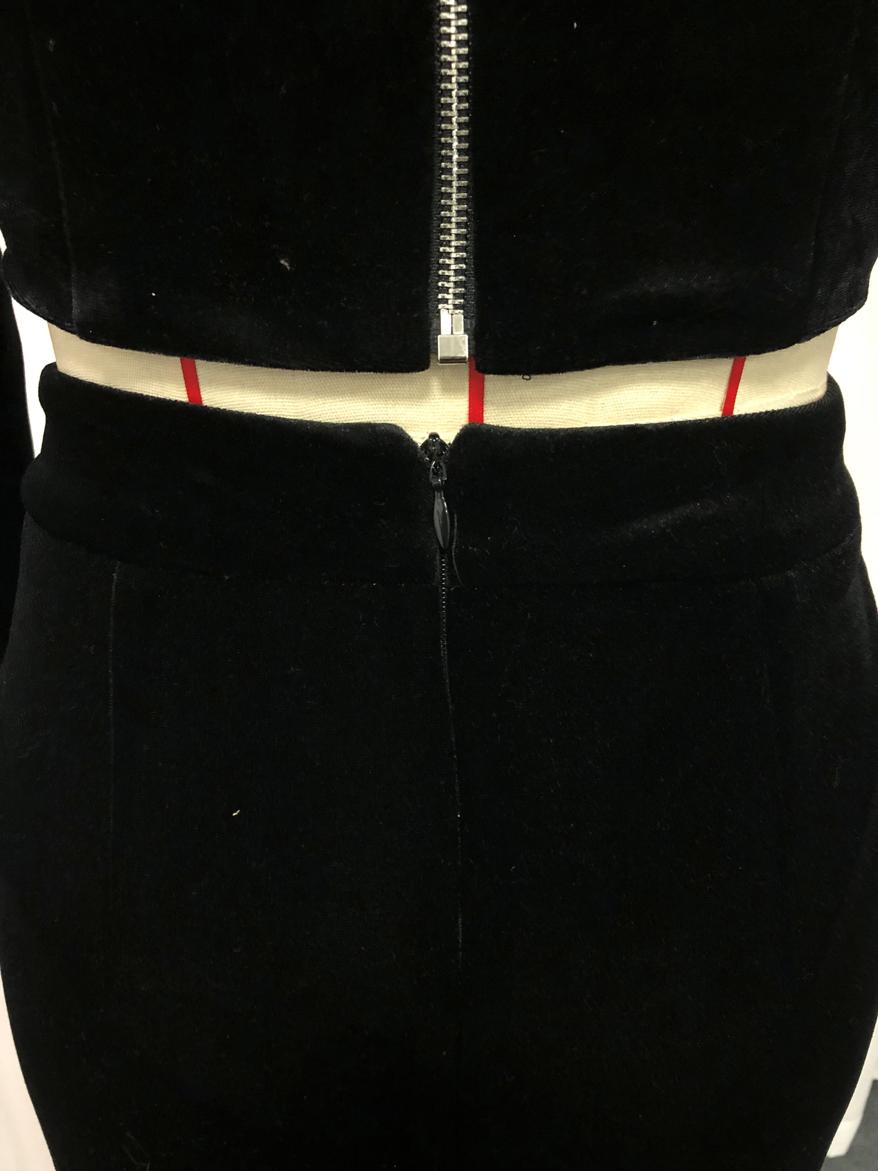 TWOTWINSTYLE Stand Collar Crop Top Spliced Single Breasted Skirt Elegant Two Piece Set