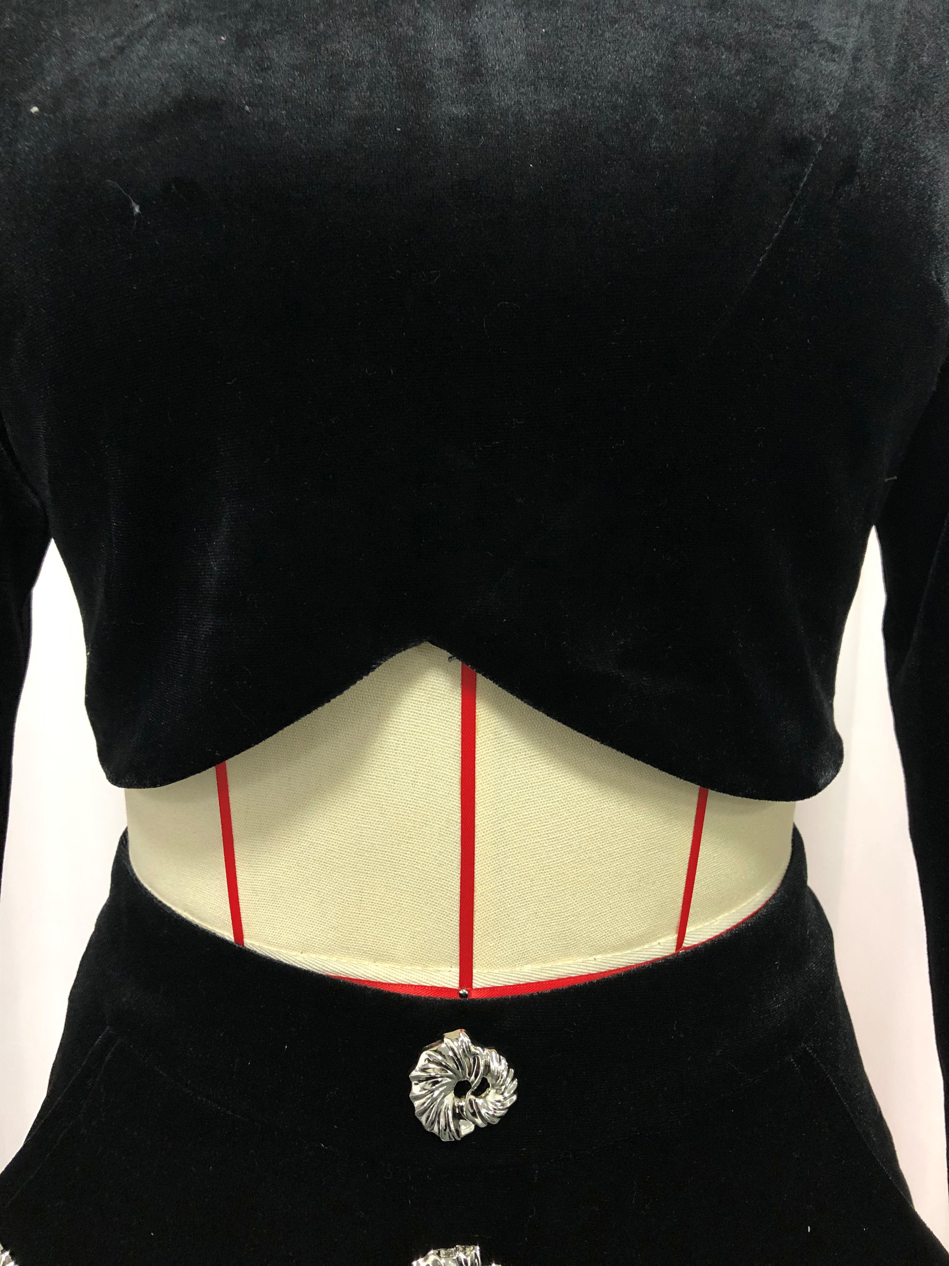 TWOTWINSTYLE Stand Collar Crop Top Spliced Single Breasted Skirt Elegant Two Piece Set