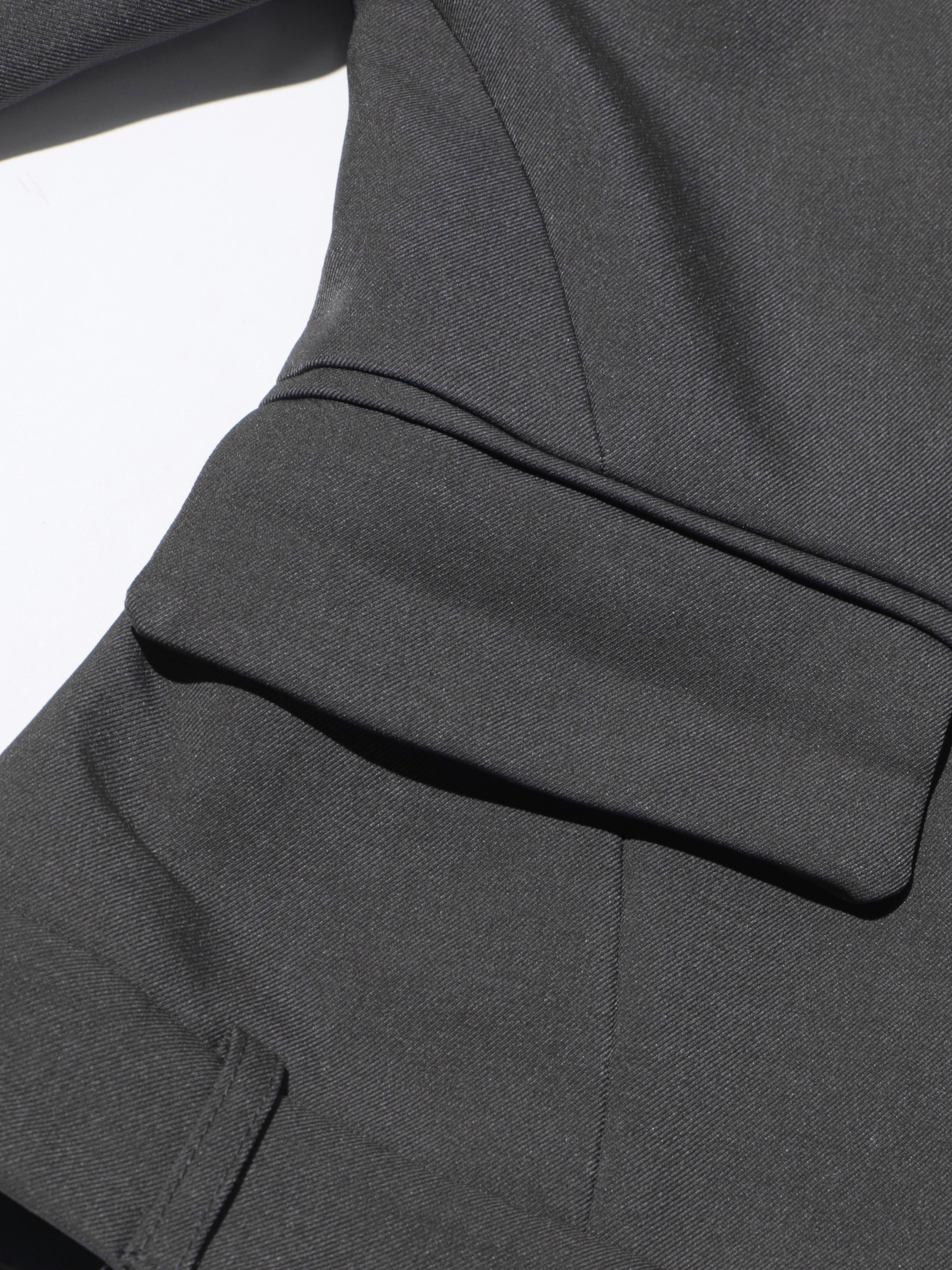 TWOTWINSTYLE Solid Lapel Tunic Coat High Waist Pants Temperament Two Piece Set