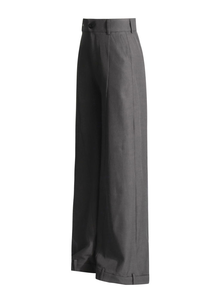 TWOTWINSTYLE Solid Lapel Tunic Coat High Waist Pants Temperament Two Piece Set