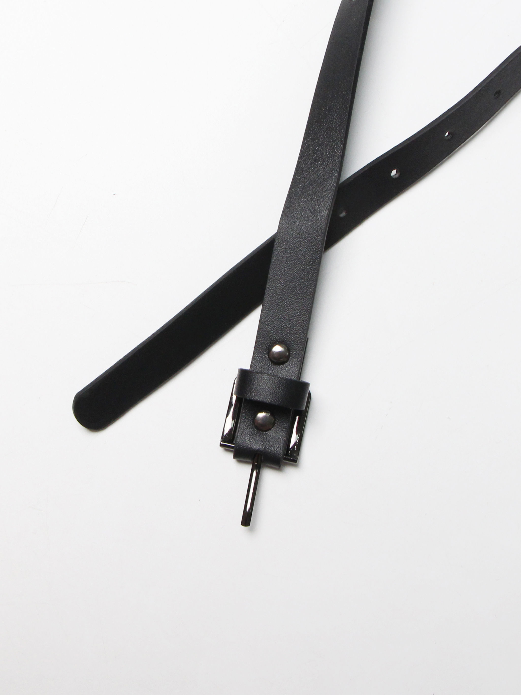 TWOTWINSTYLE Hit Color Patchwork Belt Casual Designer Pants