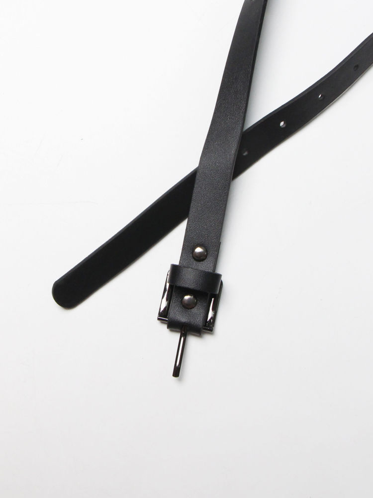 TWOTWINSTYLE Hit Color Patchwork Belt Casual Designer Pants
