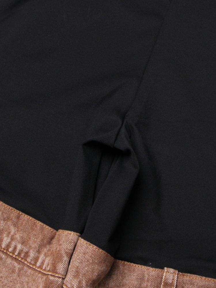 TWOTWINSTYLE Hit Color Patchwork Belt Casual Designer Pants