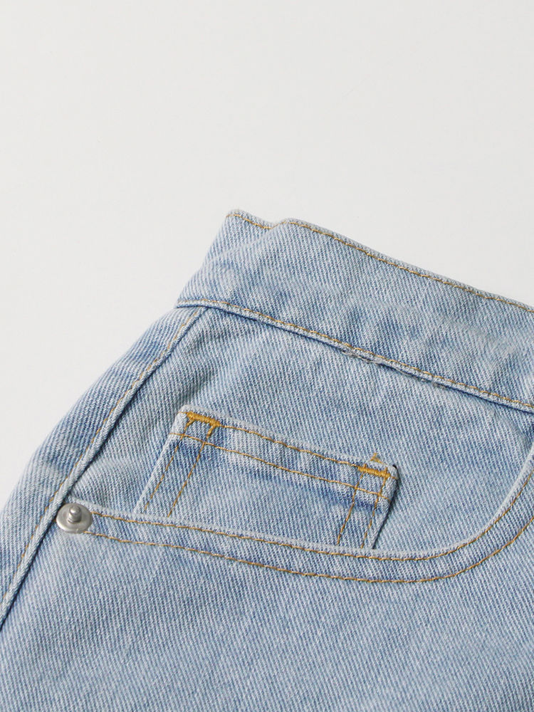TWOTWINSTYLE Hollow Out High Waist Fashion Denim Pants