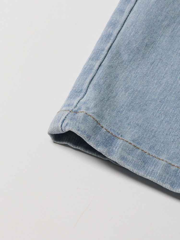 TWOTWINSTYLE Hollow Out High Waist Fashion Denim Pants