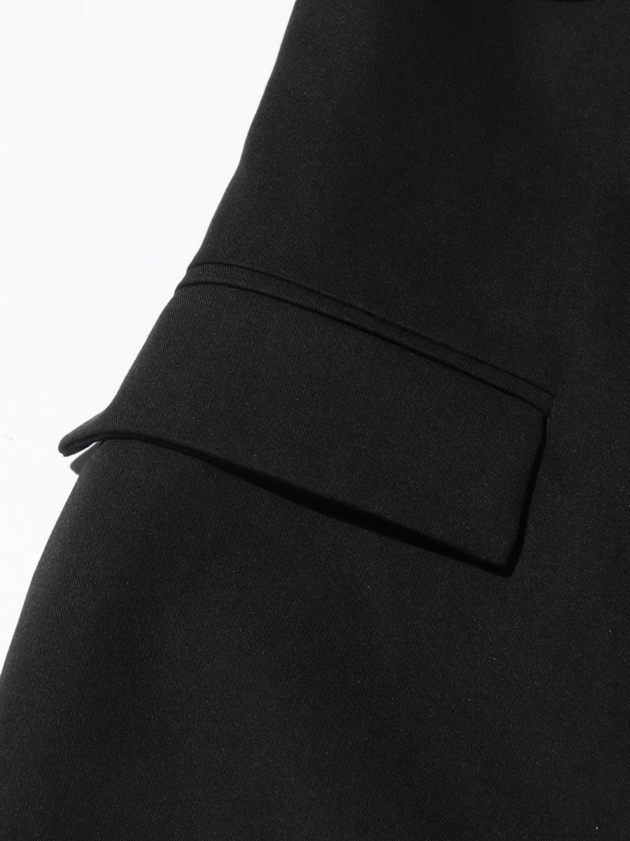 TWOTWINSTYLE Lapel Sleeveless Spliced Belt Fashion Vest