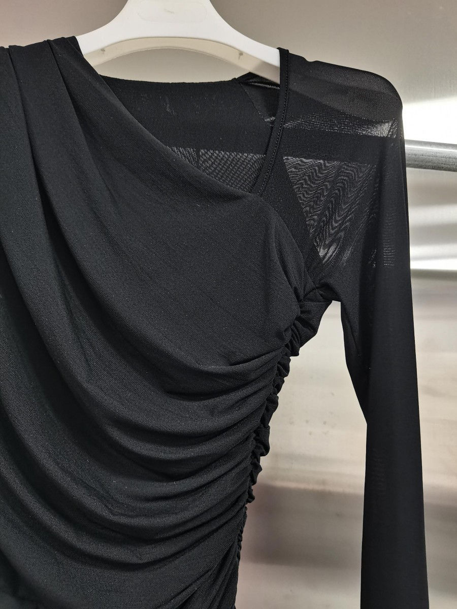 TWOTWINSTYLE Asymmetrical Neckline Slimming Sexy Jumpsuit