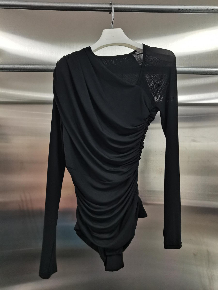 TWOTWINSTYLE Asymmetrical Neckline Slimming Sexy Jumpsuit