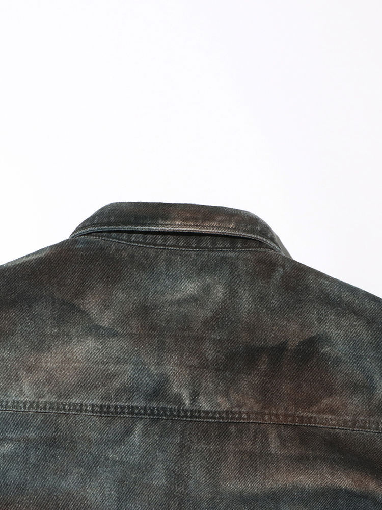 TWOTWINSTYLE Lapel Camouflage Patchwork Pocket Designer Coat