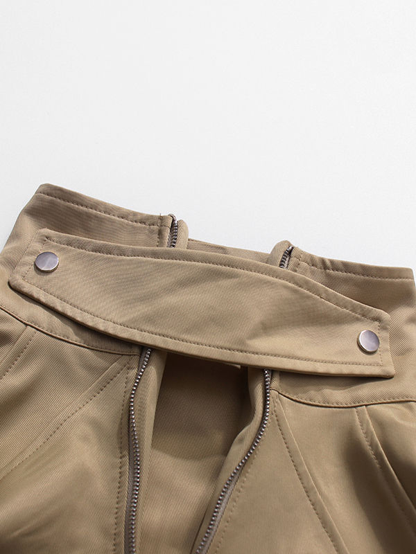 TWOTWINSTYLE Casual Loose Stand Collar Cost