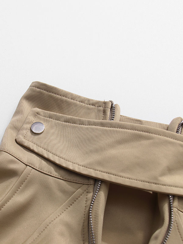TWOTWINSTYLE Casual Loose Stand Collar Cost