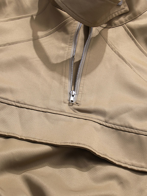 TWOTWINSTYLE Casual Loose Stand Collar Cost