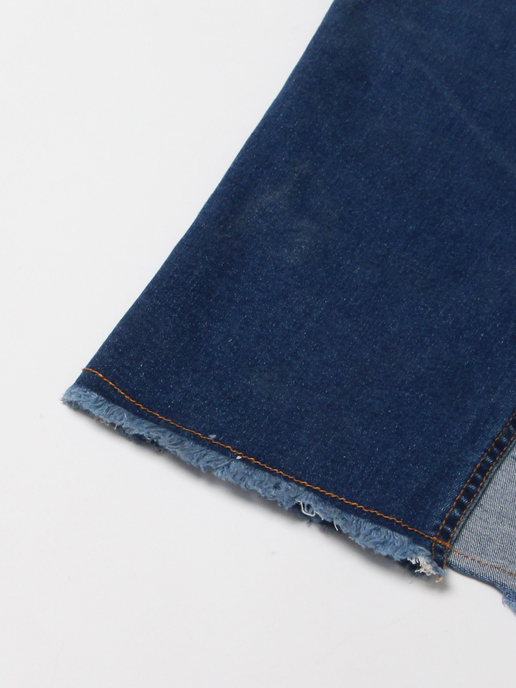 TWOTWINSTYLE Hit Color High Waist Casual Denim Skirt