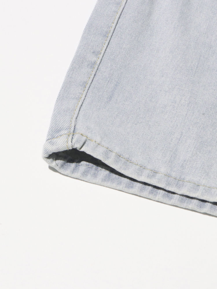 TWOTWINSTYLE Loose Patchwork Pocket Fashion Wide Leg Jeans