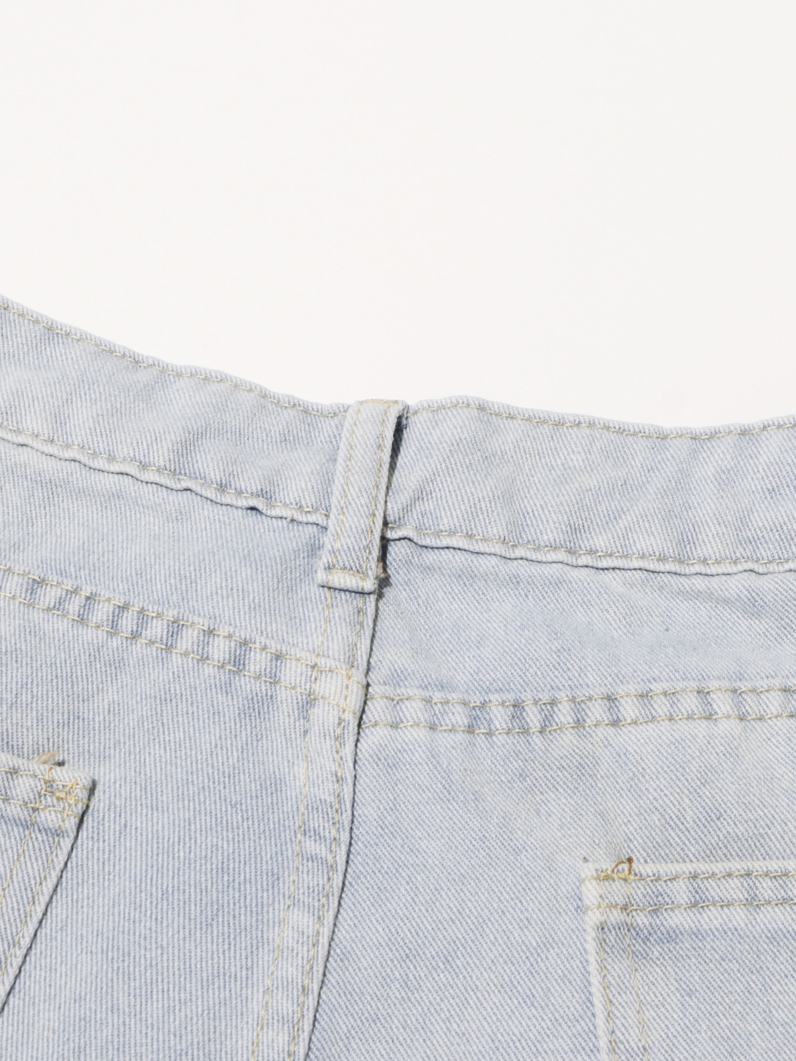 TWOTWINSTYLE Loose Patchwork Pocket Fashion Wide Leg Jeans
