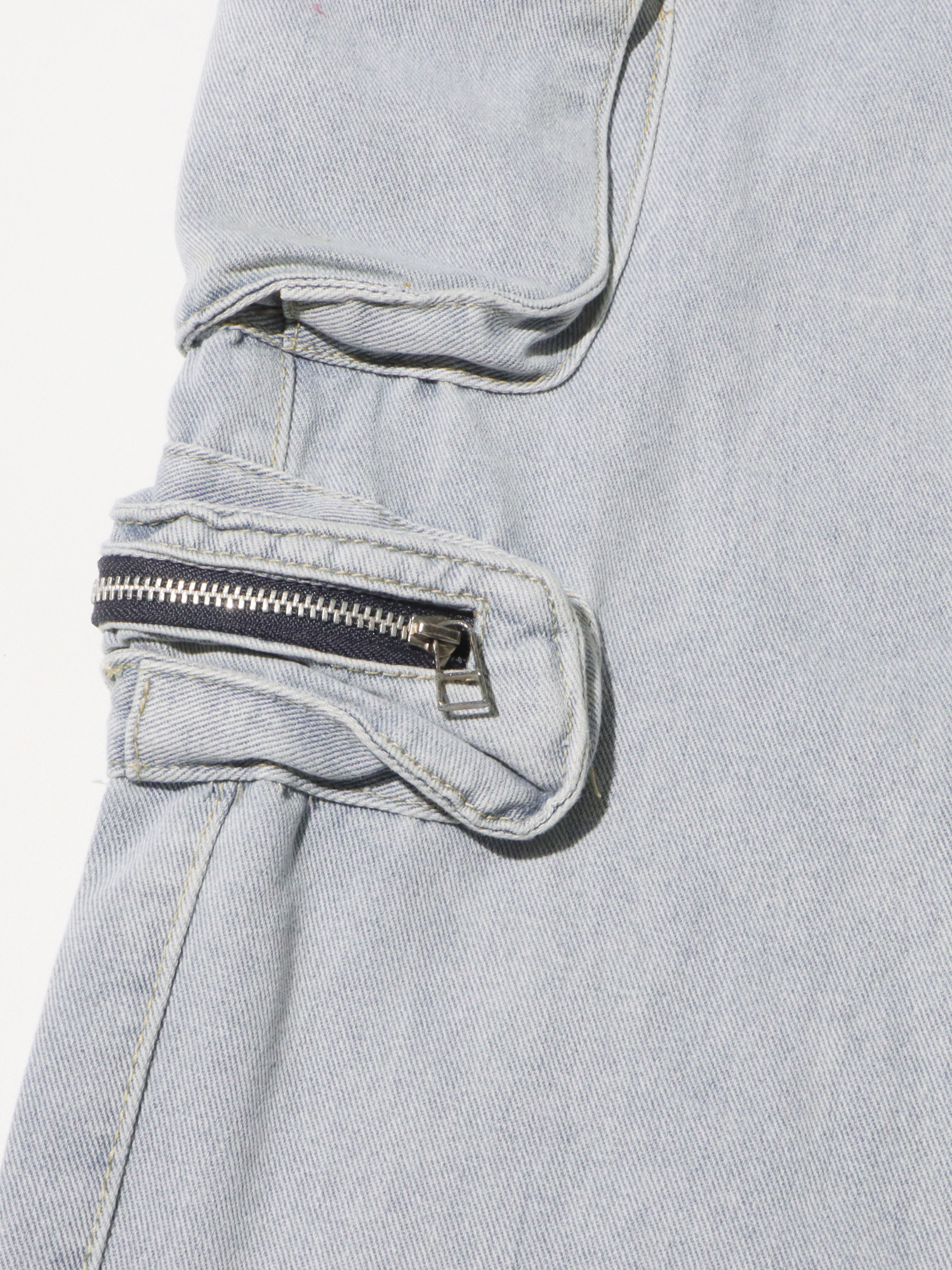 TWOTWINSTYLE Loose Patchwork Pocket Fashion Wide Leg Jeans