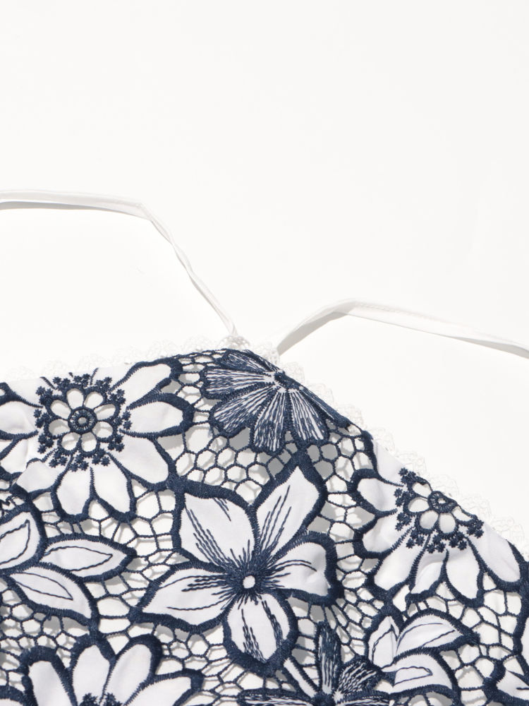 TWOTWINSTYLE Off Shoulder Patchwork Embroidery Print Elegant Dress